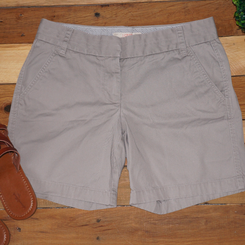 J. Crew 'Broken In' 7" Khaki Chino Shorts